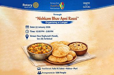Rotary Club Aastha Langar banner