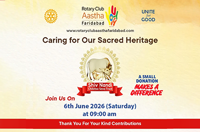 Rotary Club Aastha Nandi Chikitsa Seva Trust to support-1